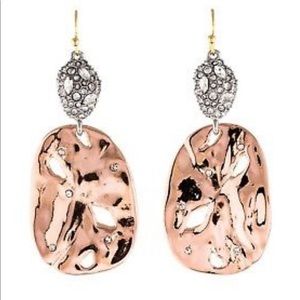 Alexis Bittar Pave Pod Earrings in Rose Gold